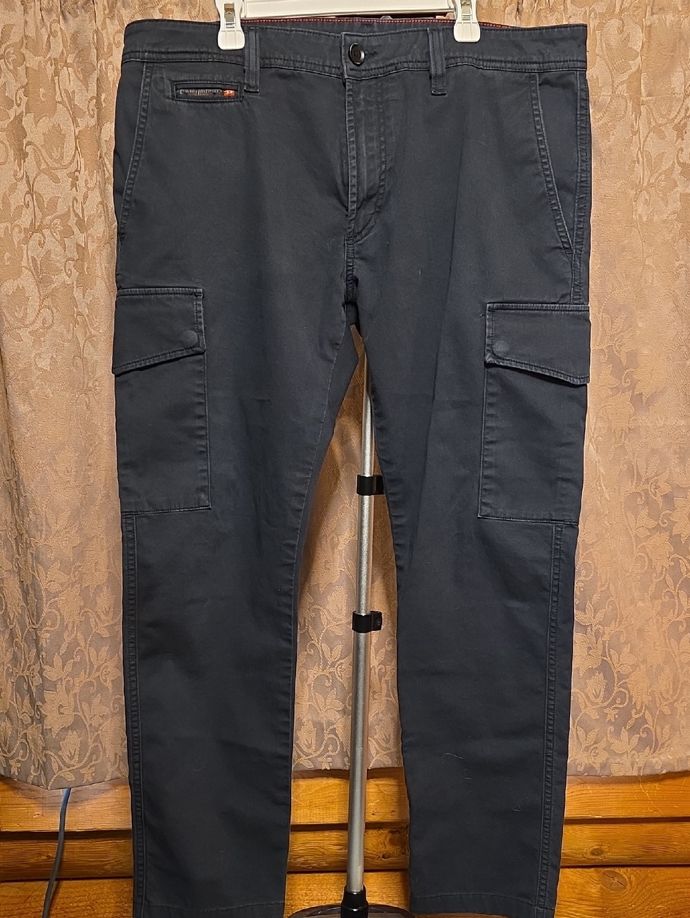 Men's Black Cargo Pants with Utility Pockets